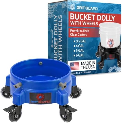 Grit Guard Bucket Dolly with Wheels by GritGuardInc