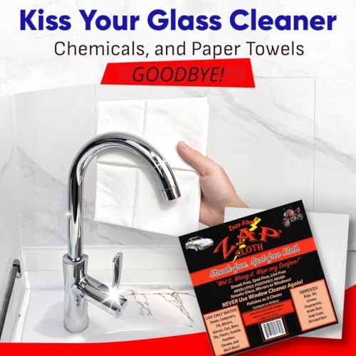 ZAP Cloth Premium Microfiber Cleaning Cloth, Reusable Glass Cleaning Towel - Image 7