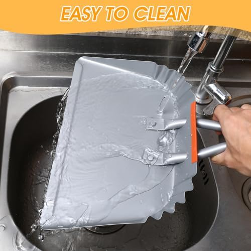 4 Pack Industrial Metal Dustpan 12" Heavy Duty Dust Pan - Image 4
