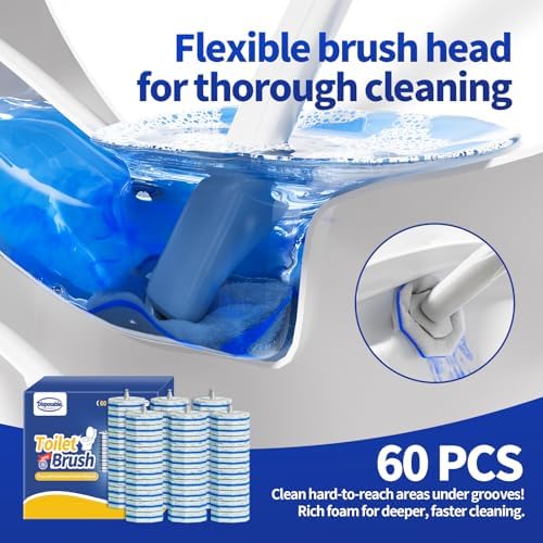 60PCS Toilet Bowl Cleaner Wand Refills Compatible - Image 5