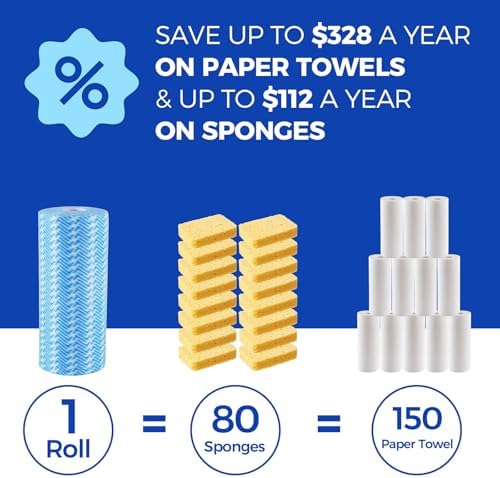 Disposable Cleaning Rolls Handi Wipes Reusable Cleaning Cloths Reusable Dry - Image 5