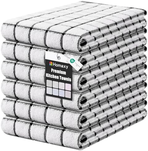 Homaxy Premium Kitchen Towels, Check Design by Homaxy