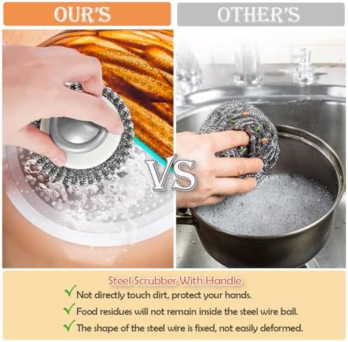 2Pcs Stainless Steel Scrubber - Image 5