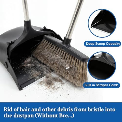 Maxcheck 2 Pcs 37'' Upright Lobby Dust Pan Plastic Bulk - Image 6