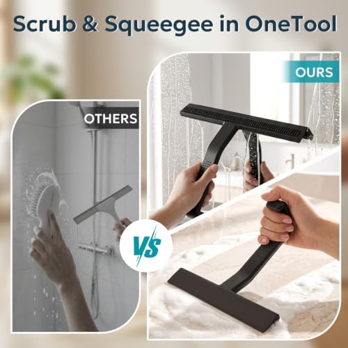 FZF Shower Squeegee for Glass Doors Window Bathroom Cleaning 10 Inch - Image 5
