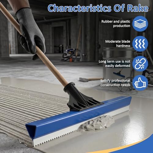 2 Pack 16 Inch Epoxy Floor Squeegee, Notched Squeegee - Image 4