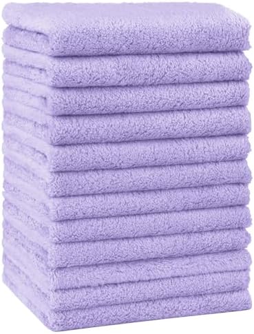 HOMEXCEL Baby Washcloths 12 Pack-Microfiber Coral Fleece Baby Bath Face Towel 7 by HOMEXCEL