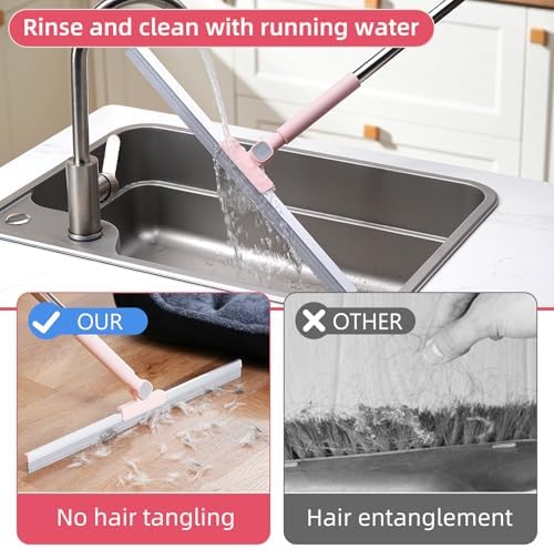 19" Floor Squeegee with Long Handle - Image 3
