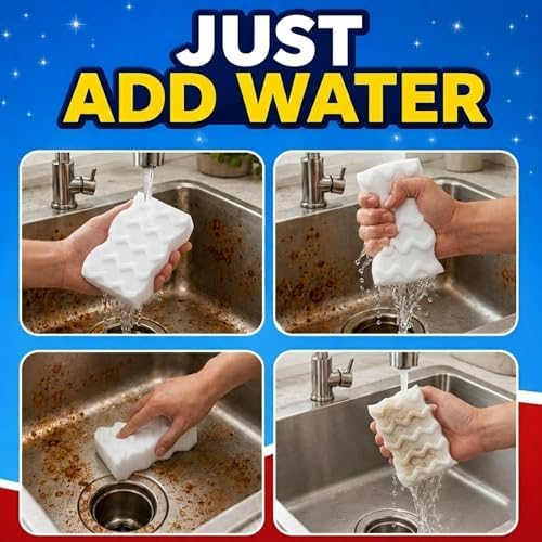3X Density Magic Sponge Eraser, 50 Pack Cleaning Sponge - Image 6