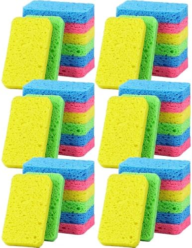 36 - Pack Non-Scratch Scrub Sponges - Sponges by Mainlyrunmakeupsuppliers
