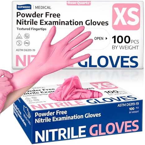 Supmedic Medical Nitrile Exam Gloves, Latex & Powder-Free Disposable 100 Ct by Supmedic