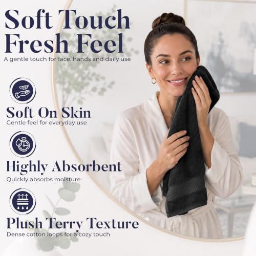 DAN RIVER 6-Pack Premium Hand Towels - Image 3