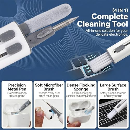 Airpod Cleaner Kit for Earbuds Pro 1 2 3 4, 4-in-1 Phone Cleaning Kit - Image 2