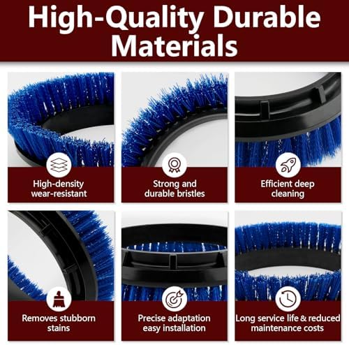 237058 Blue Crimped Polypropylene Scrub Orbiter Brush - Image 4