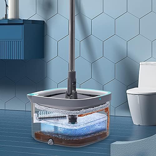 True & Tidy SPIN-800 TrueClean Mop and Bucket System Self Wringing Spin Mop - Image 4