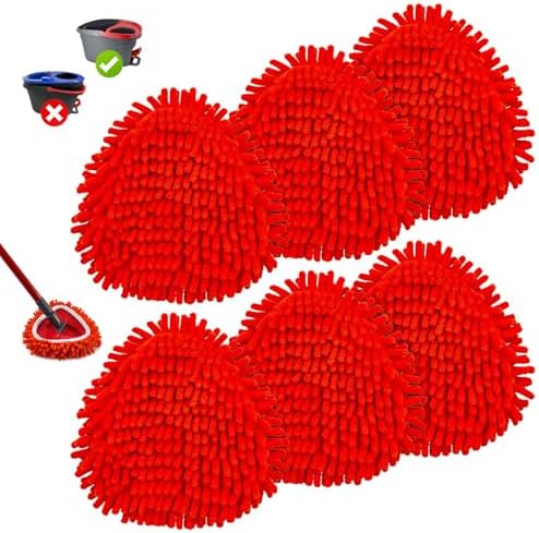 6 Pcs Chenille Duster Replacement Heads by Heuihm