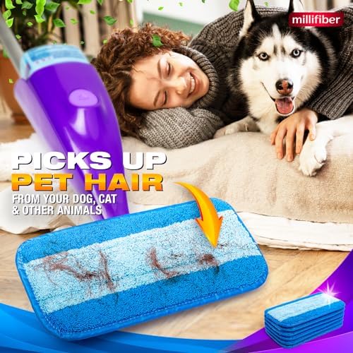 Millifiber Reusable Mop Pads for Swiffer WetJet Mops - Image 4
