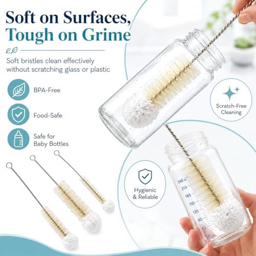 Multi-Use Bendable Bottle Brush Set - Image 4