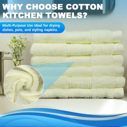 6 Pack 100% Cotton Wash Cloth, 13x13 Inch - Image 3
