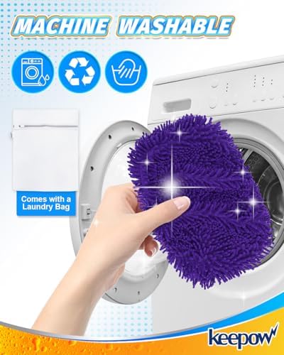 8Pcs Reusable Microfiber Mop Pads Compatible - Image 4