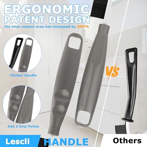 2026 NEW Ergonomic Anti-Slip Handle Grout Brush, Hard Bristle Multi-Purpose - Image 4