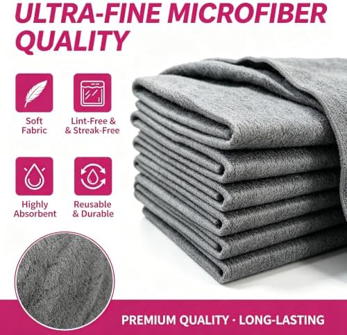 Magic Microfiber Cleaning Cloths, Streak Lint & Scratch Free, Clean Only - Image 2