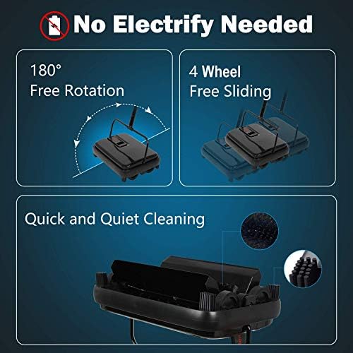 Eyliden Carpet Sweeper, Mini Size, Manual Sweeping - Image 3