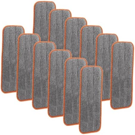 Superio Microfiber Mopping Pad, 8 x 4.5 Inch Reusable Washable Mop Replacement by Superio
