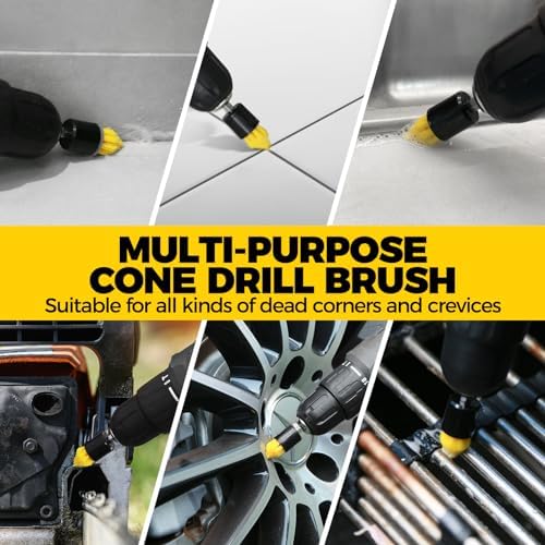 Holikme 10Pack Drill Brush Attachments Set，Power Scrubber Kit - Image 5