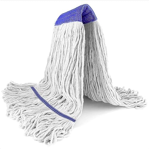 Loop End Commercial String Mop Head, String Cotton mop Heads, 6 Inch Headband - Image 2