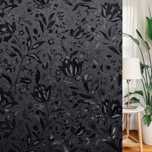 LEMON CLOUD Blackout Window Film Frosted Privacy Clings, 17.5″ x 157.4″ by LEMONCLOUD