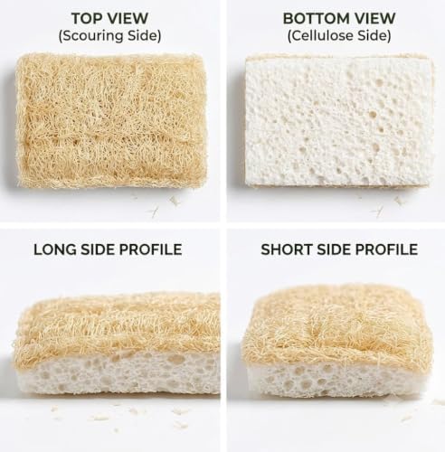 Natural Loofah Dish Sponges by Janté Co. - Image 4