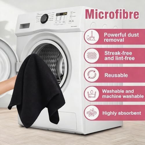 4 Pcs Extra Large Microfiber Cleaning Cloth 30 x 20 Inch Reusable Thick - Image 4