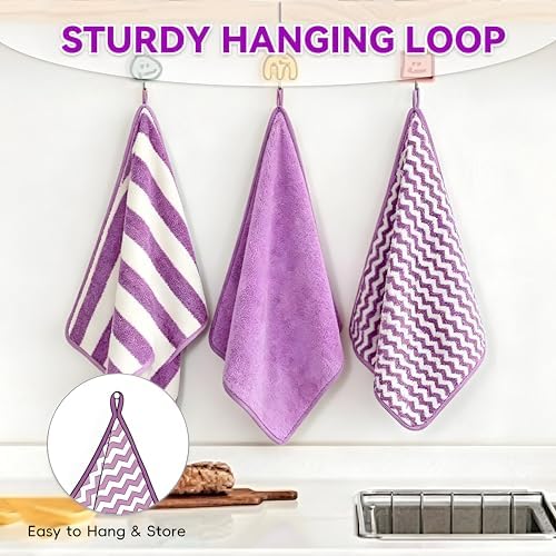 Microfiber Cleaning Cloths, 6 Pack Kitchen Towels & Dish Towels - Image 2