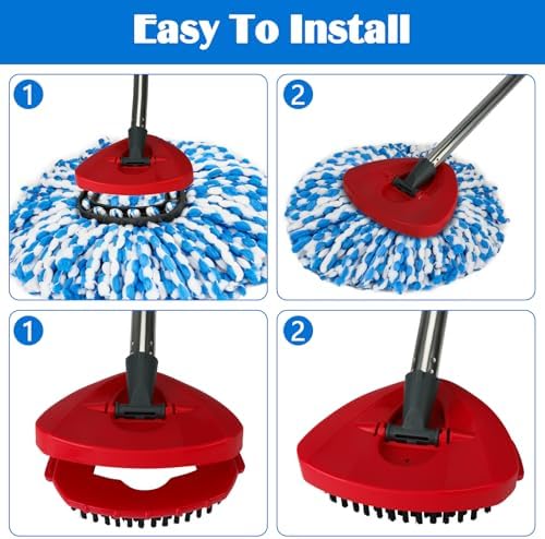 Spin Mop Head Replacement Set for O-Ceda RinseClean 2-Tank System Spin Mops - Image 6