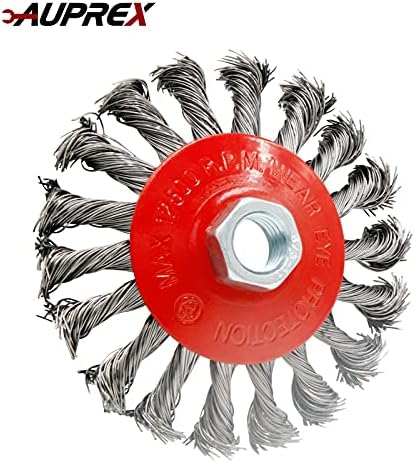 AUPREX 2 Pack 4 Inch Twist Knotted Wire Wheel Brush - Image 6