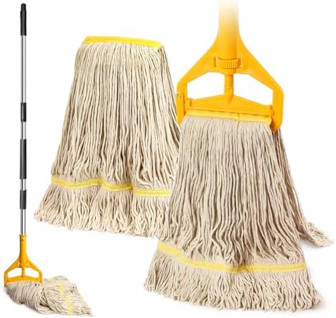 2 Pack 20ozCommercial Mop Heavy Duty Industril Cotton Mop, Cotton Commerical by Hakfhsd