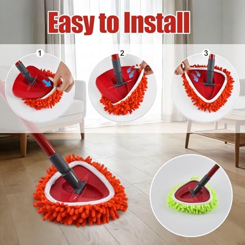 6 Pack Chenille Mop Heads Replacement - Image 5