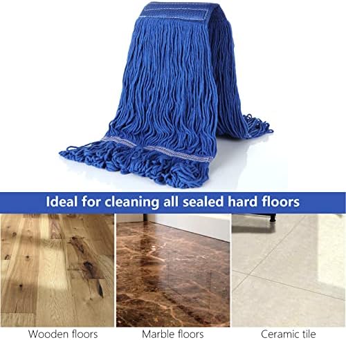 4Pcs Commercial String Mop Head, Loop-End Mop Head Replacement, Heavy Duty Mop - Image 7