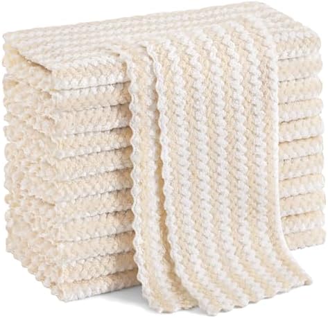 Homaxy 12 Pack Coral Velvet Dish Cloths, 10 x 10 inches by Homaxy