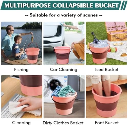 Collapsible Bucket 4.5 Gallon/17L Large Capacity Foldable Cleaning Buckets - Image 6