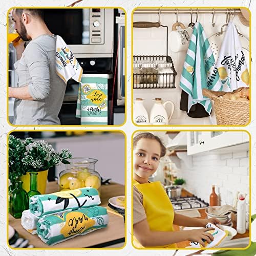 Redbaker 6 Pcs Lemon Kitchen Towels - Image 5