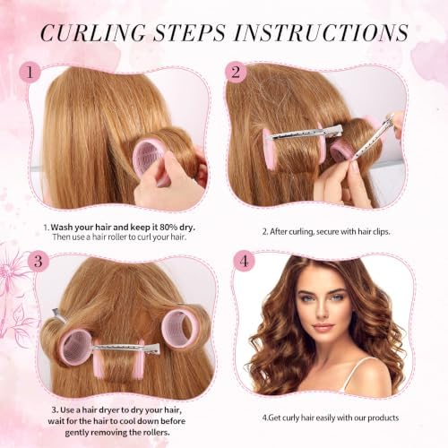 Obeoby 4 Sizes Hair Rollers Curlers Set - Image 3