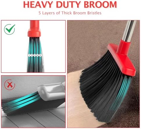 2-Pack Broom and Dustpan Combo Set - Image 3