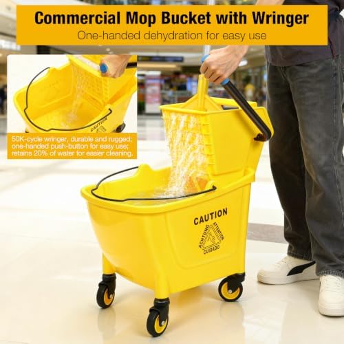 35Qt Commercial Mop Bucket - Image 3