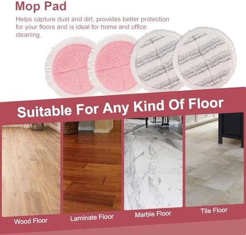 Electric Mop Pads, 6.3in Spin Mop Pads - Image 6