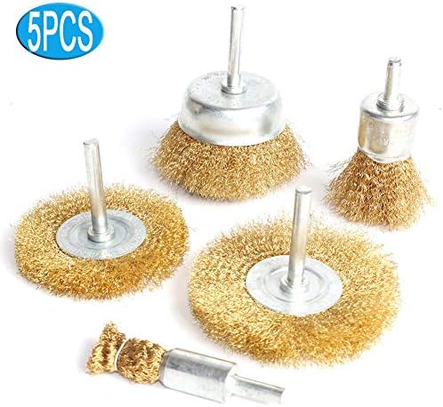 FPPO 5pcs Brass Wire Wheel Brush Kit - Image 6