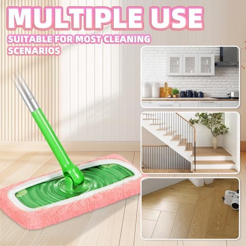 8 Pack Reusable Coral Fleece Mop Pads Fit - Image 6