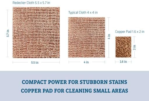 Redecker Mini Copper Scrubber Pads – Small Non-Scratch Scrubbers - Image 4