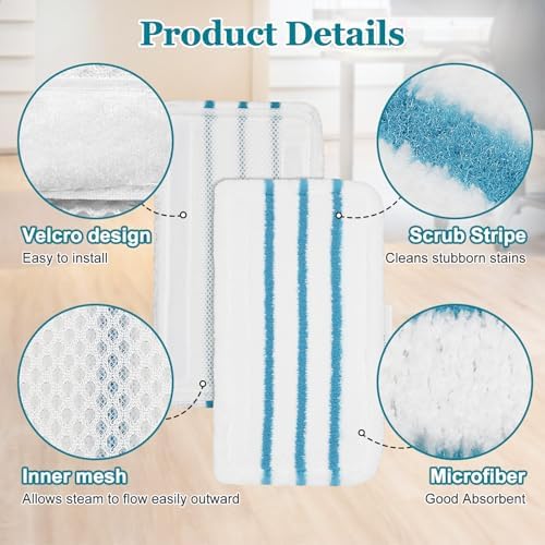 4Pack Steam Mop Pads Replacement - Image 3